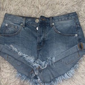 superdown denim shorts